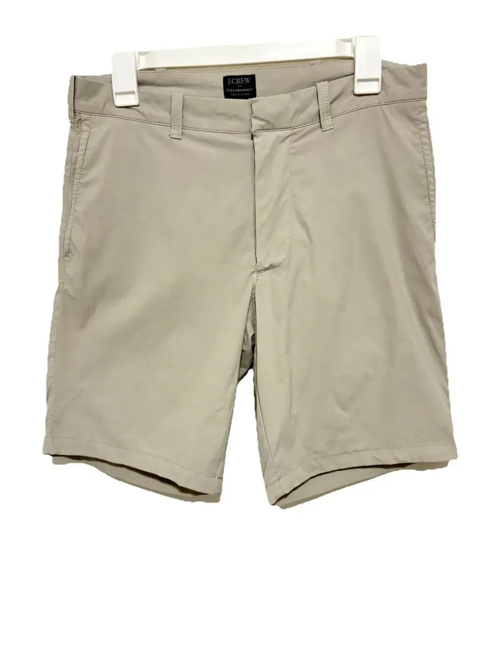 J.Crew Gramercy Flex Shorts Mens 31 Khaki Stretch Performance Chino